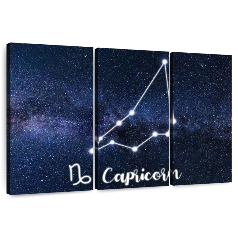 Adella Capricorn Zodiac Constellation, 28" H x 45" W