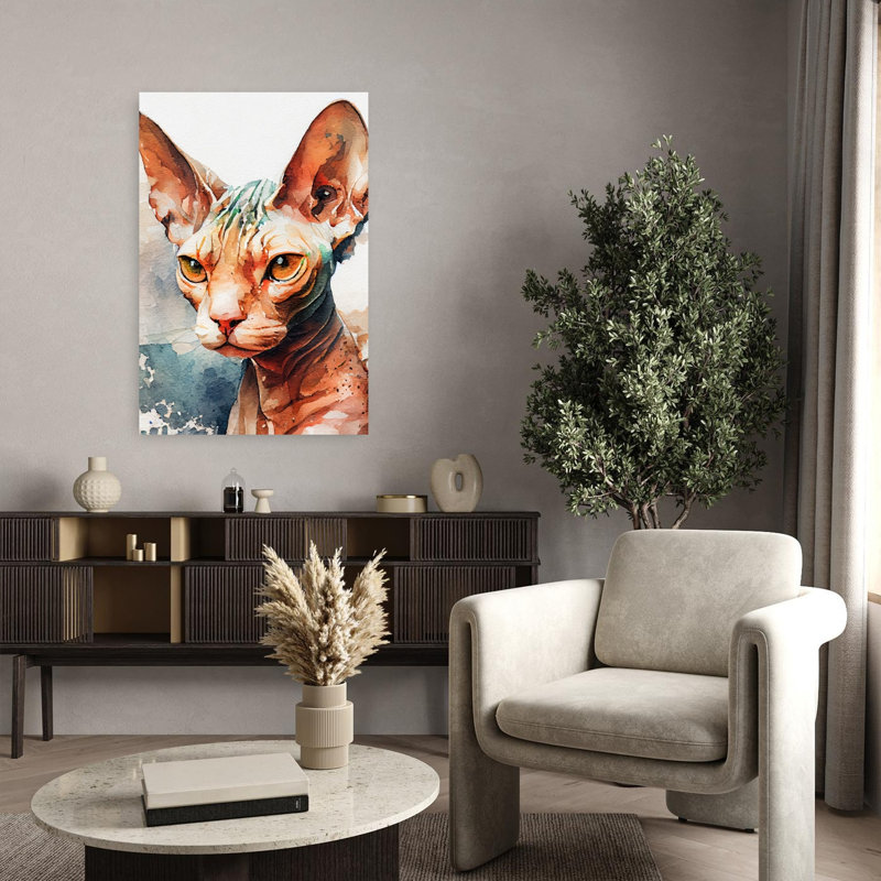 Reproduction d'art mural aquarelle, H 36 po x l 24 po