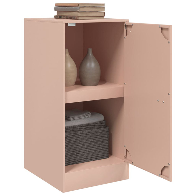Amariee Steel Accent Cabinet, Pink