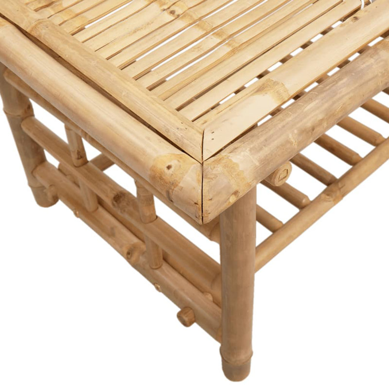 Bay Isle Home™ Coffee Table Bamboo, 14.2"H x 27.6"L x 17.7"W