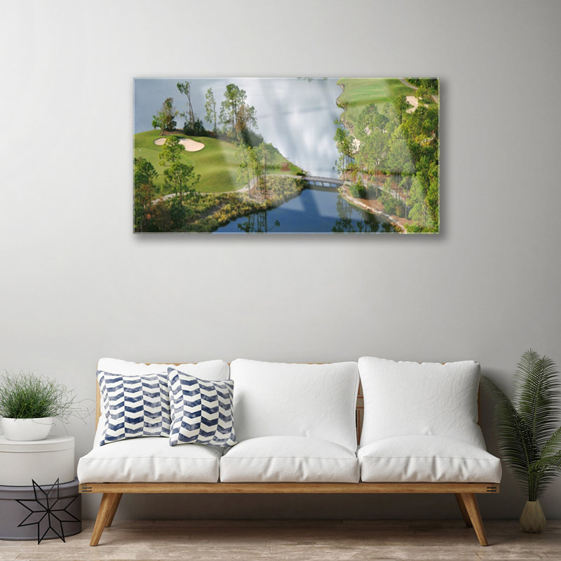 Lake - No Frame Print on Glass