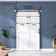 Assembled 84" H MDF Bi-Fold Barn Door with Hardware Kit, Covered with PVC Surface