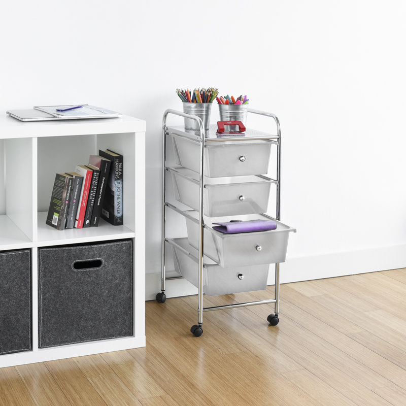 Creel 76 cm H x 32 cm W Utility Cart, White