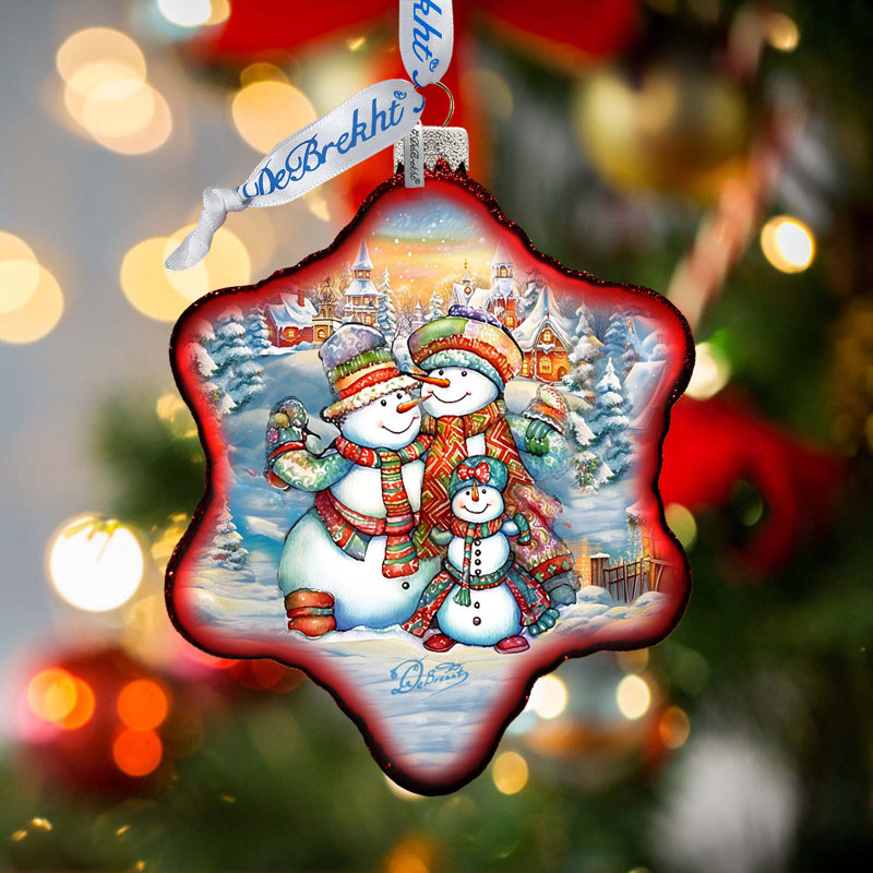 4'' Glass Hanging Figurine Ornament