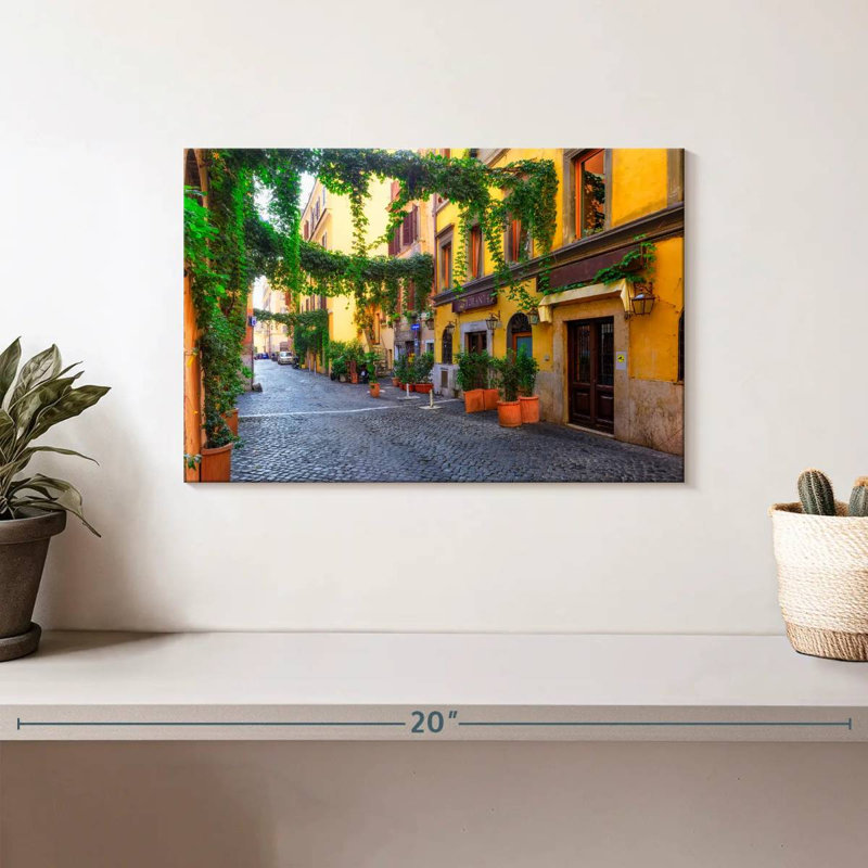 Senne Street In Trastevere, H 8 po x l 12 po