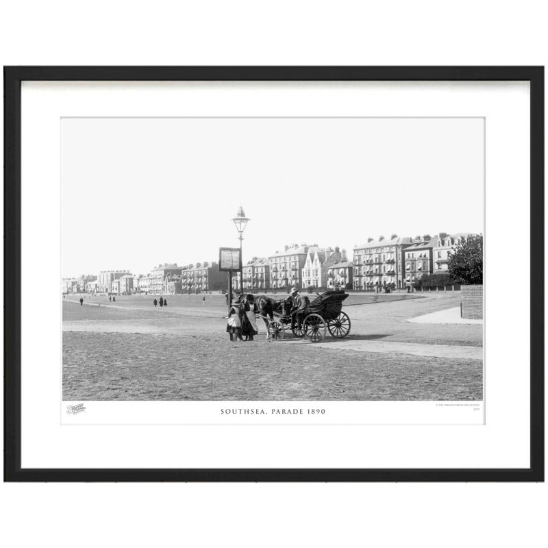 Southsea, Parade 1890 by Francis Frith - Single Picture Frame Print, 60cm H x 80cm W x 2.3cm D