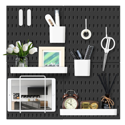Trousse d'organisation murale combinée pour panneau perforé