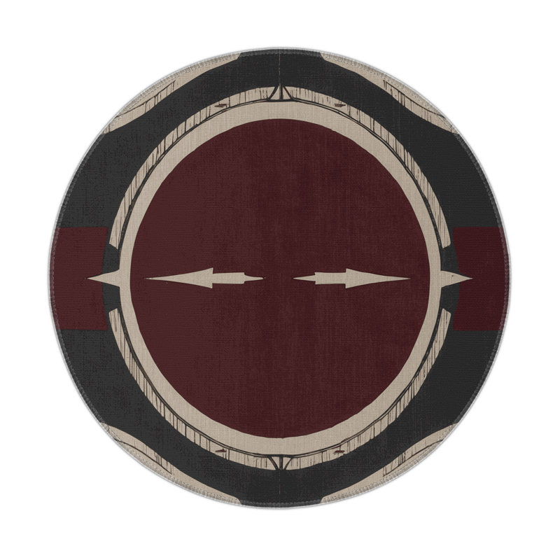 Baronial Bloom Indoor And Outdoor Area Rug, Round 5'