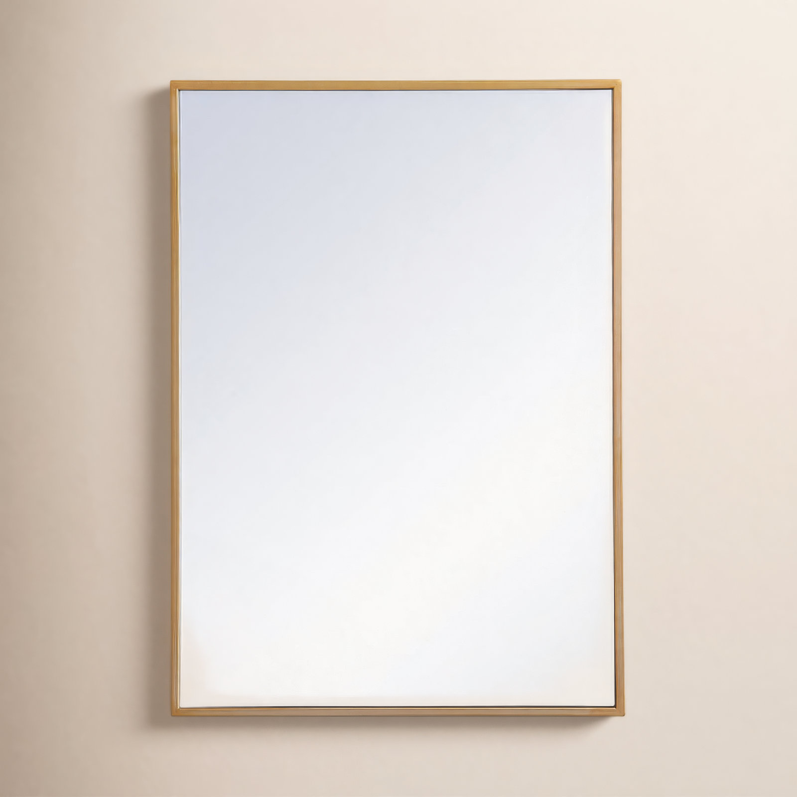 Clapp 28'' H Surface Mount Framed Medicine Cabinet with 2 Adjustable Shelves, Brass, 28" H x 20" W x 5" D