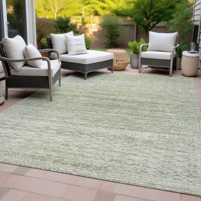 Machine Washable Indoor/Outdoor Kirksville ACN2150 Striped Rug