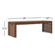 Fleur 59'' Eucalyptus Outdoor Bench