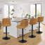 Swivel Upholstered Adjustable Height Counter Stool with Metal Frame-1871631300-1812936210