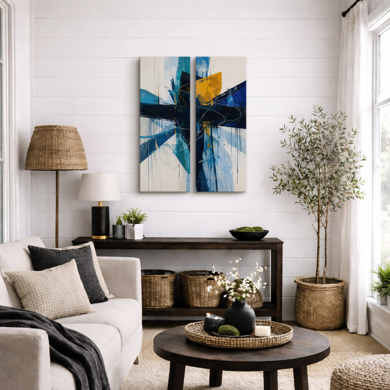 2 - Pieces, H 32 po x l 12 po, Gallery Wrapped Canvas