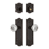 Nostalgic Warehouse Meadows Entry Set with Crystal Knob