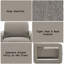 Fauteuil d'appoint en chenille Glenda Grey