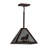 Jamaile 1 - Light Mahogany Bronze Geometric Pendant