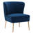 Tru 25" Wide Quilted Velvet Side Chair with Gold Legs-914813806