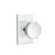 Emtek Passage Knobset w/ Modern Rectangular Rosette and Octagon Knob