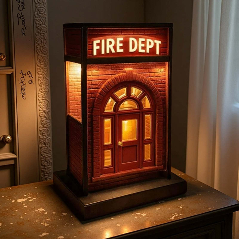 Lampe rétro Fire Dept