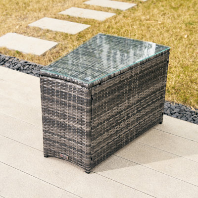 Metal Outdoor Side Table by Hokku Designs