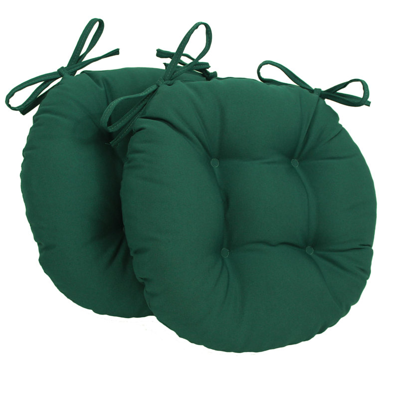 Outdoor 3.5'' Seat Cushion, Forrest Green Velvet