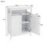 Armoire de rangement de salle de bain blanche