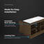 OVE Decors Hale Meuble-lavabo autoportant simple en chêne vieilli avec plateau en marbre d'ingénierie-121369925