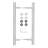 Delaney Barn Door Double Sided Handle Brushed Steel-34407531