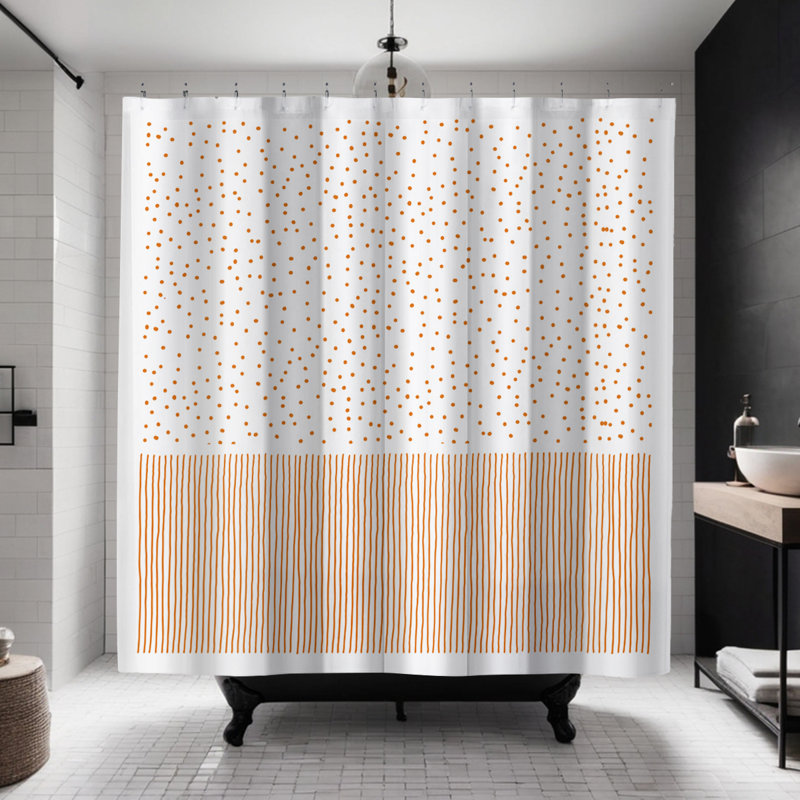Rideau de douche Coco, Orange