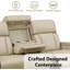 Canapé inclinable en cuir 82 po Fauzia-121427676