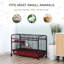 Maison de jeu pour animaux avec cage, roulettes, plate-forme, rampe P 41 po L 41 po PawHut