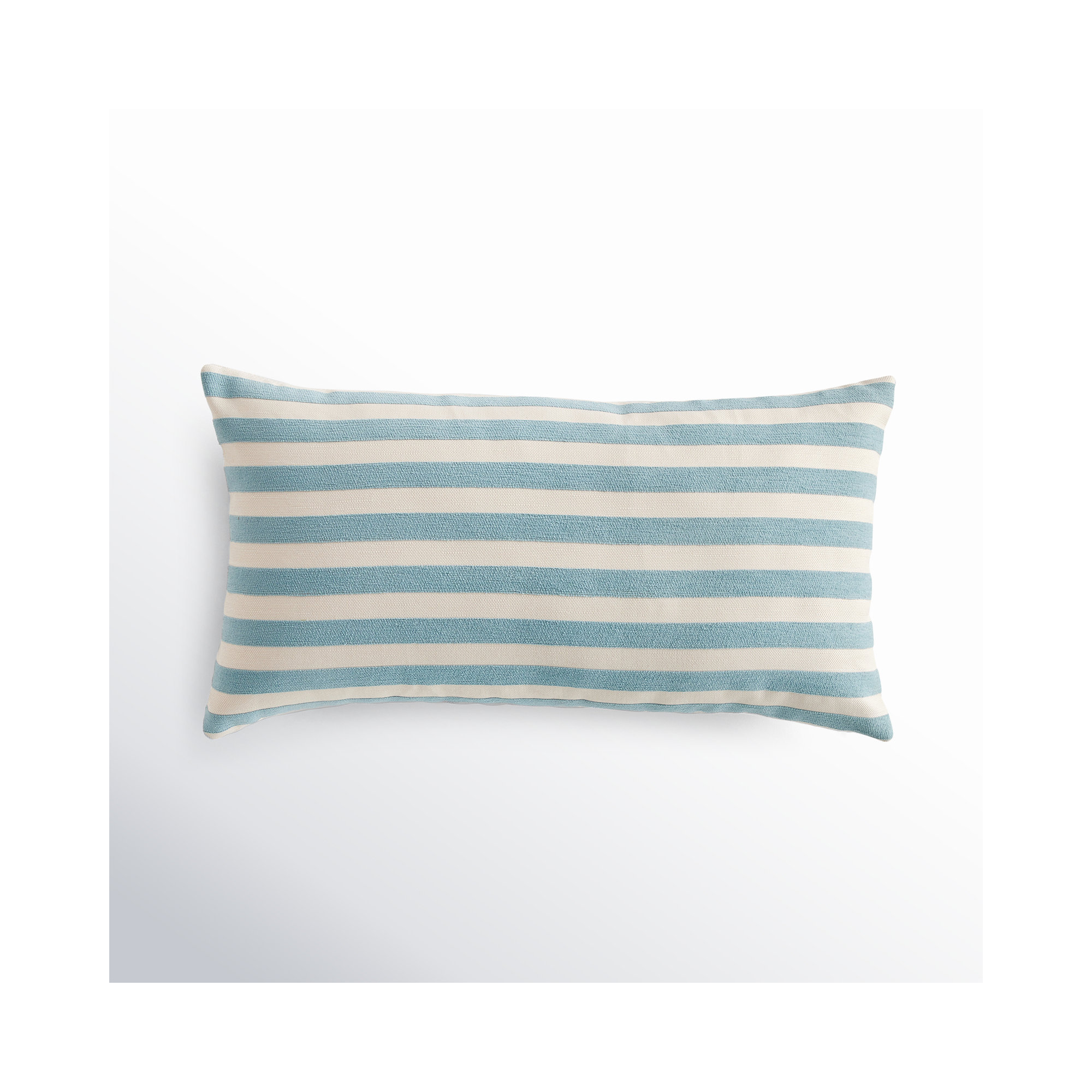 Geriene Solenne Polyester Indoor/Outdoor Pillow Cover and Insert Set, Blue, 12"H x 22"W