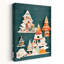 Enchanted Forest Homes, arbre de Noël moderne et coloré, forêt, impression d'art mural-129718667