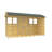 4ft x 12ft Apex Summer Shed