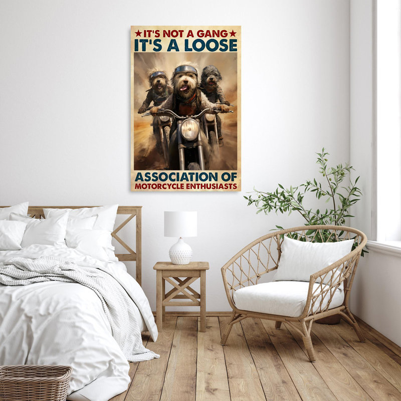 «Its Not A Gang Its A Loose», reproduction d'art sur toile 1 pièce, H 20 po x l 16 po x P 1,25 po