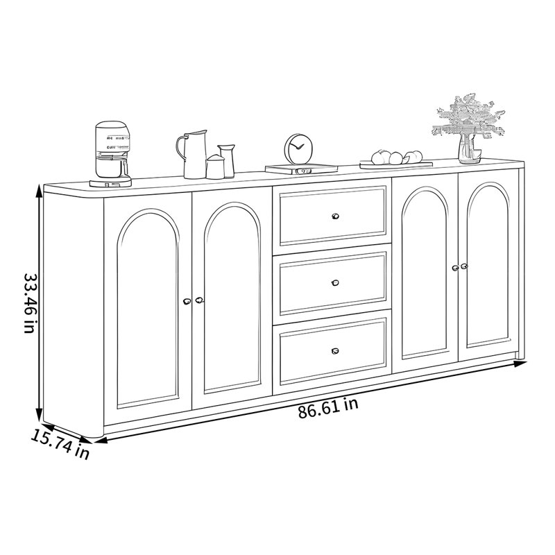 Buffet de rangement style français