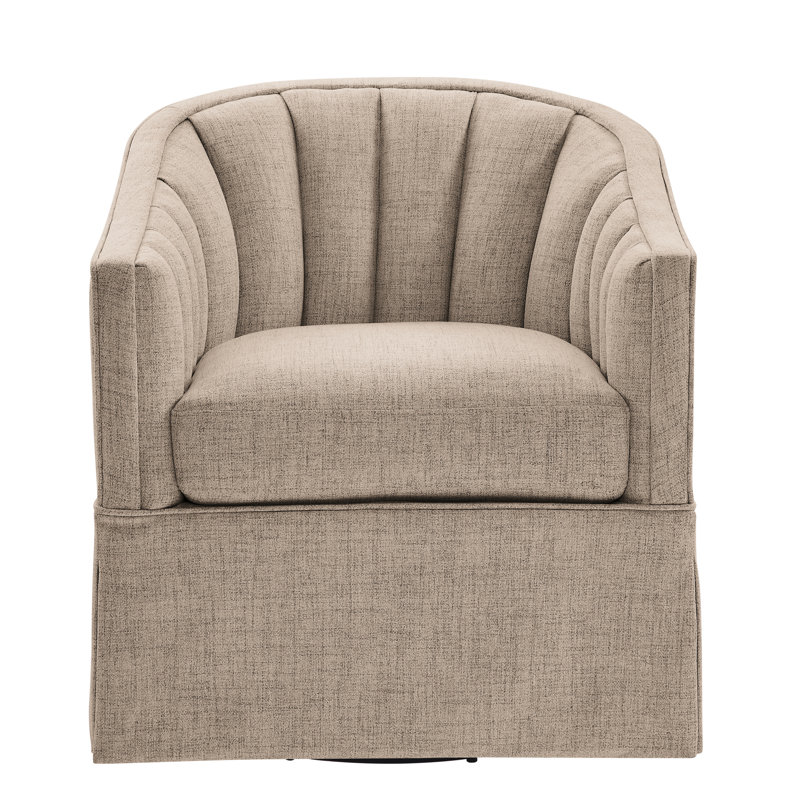 Fauteuil d'appoint pivotant à jupe Coastal
