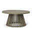 Table basse de patio en bois d'acacia avec base unique et design extérieur durable pour une utilisation élégante et fonctionnelle-1668333380