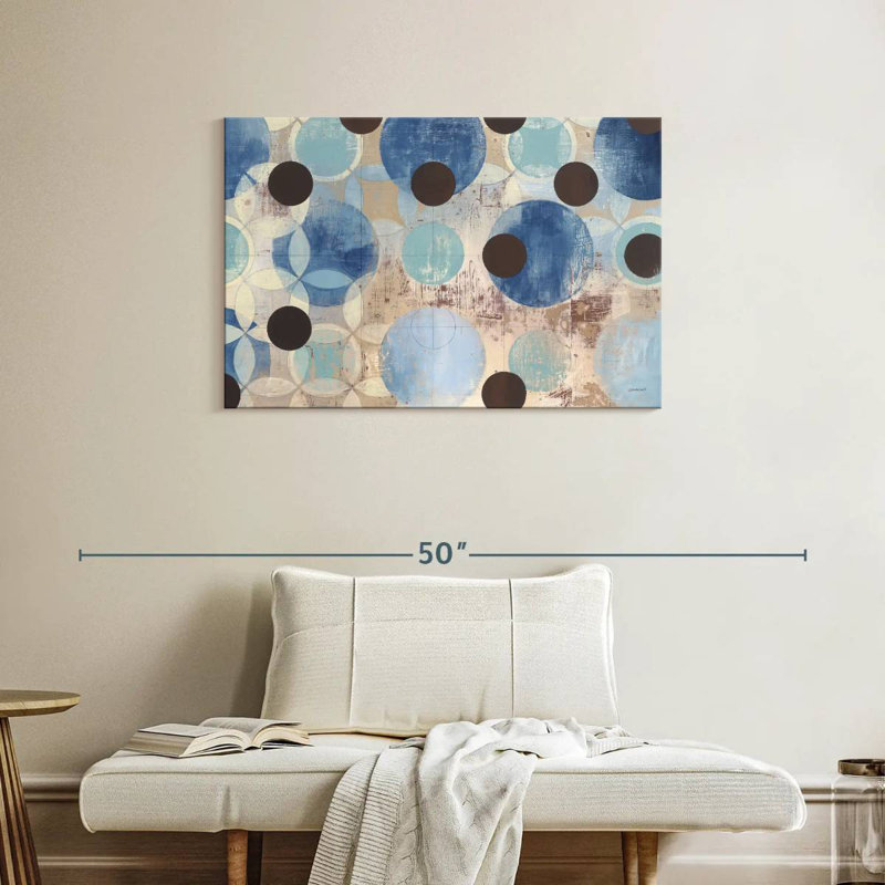 Avery Blue Dots, 24" H x 36" W