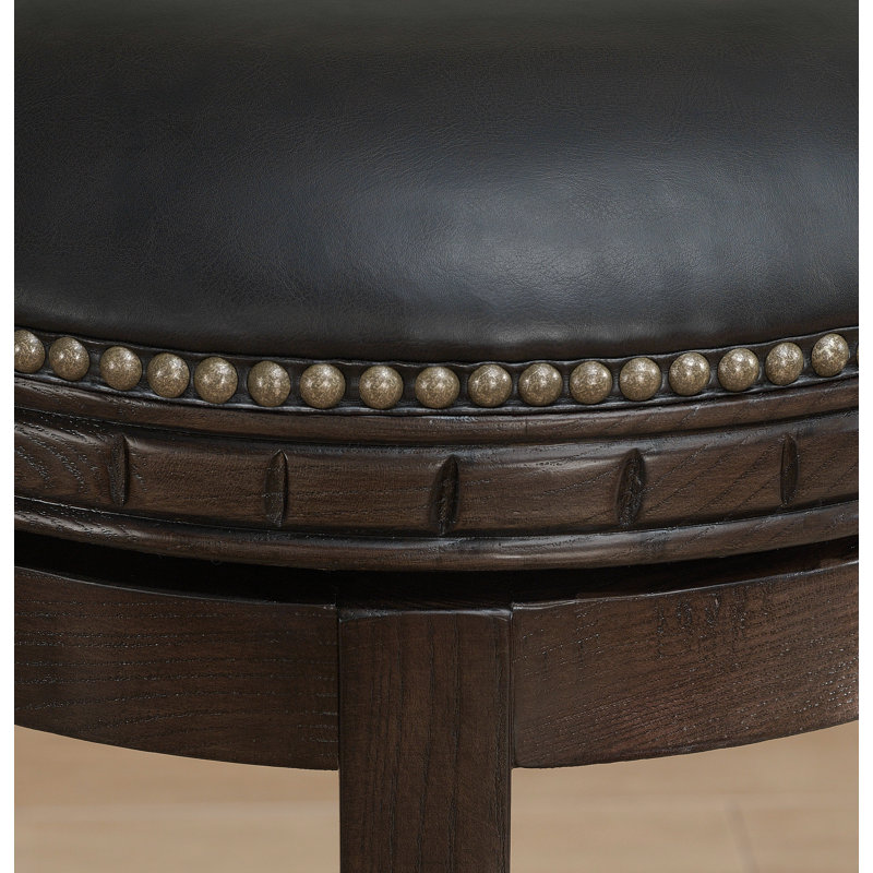 Tabouret de bar rotatif 30 po Bulwell, Brun