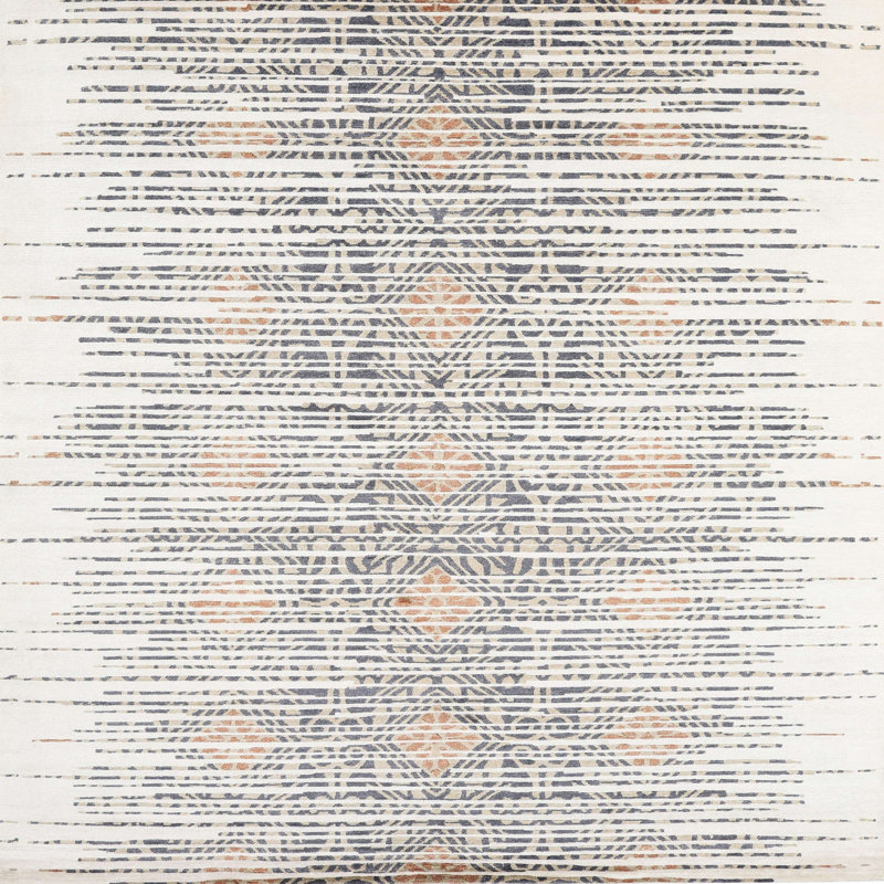Geometric Indoor Rug, Square 5'