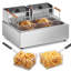 Friteuse électrique commerciale de comptoir 3000W 18Qt / 17L