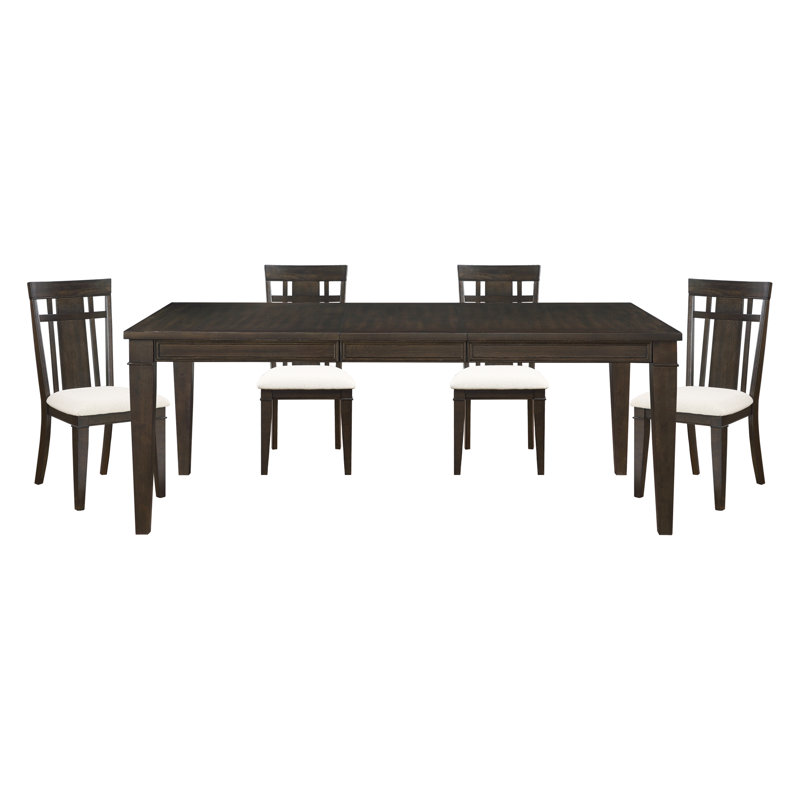 Ensemble de 2 chaises d'appoint en bois brun foncé à finition classique