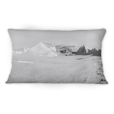 Coussin décoratif à imprimé nautique et côtier panoramique, paysage panoramique I