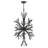 Vida 50" Nineteen-Light Modern Tall Hanging Chandelier w/ Crystal Accents