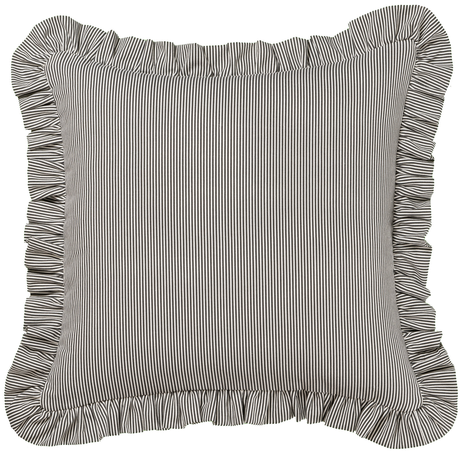 20" x 20" Cotton Throw Pillow, Polyester, Black