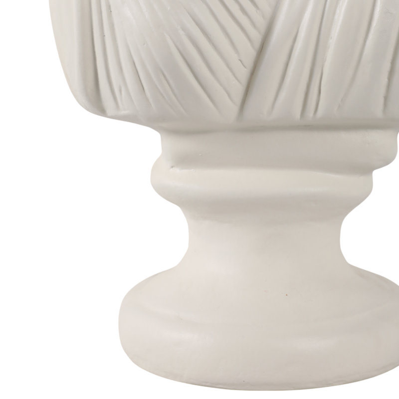 Sculpture Buste Papier Bois Mache MDF Drapé Classique Forme Du Corps Home Office Chambre Salon Décor - 16 "Ivoire