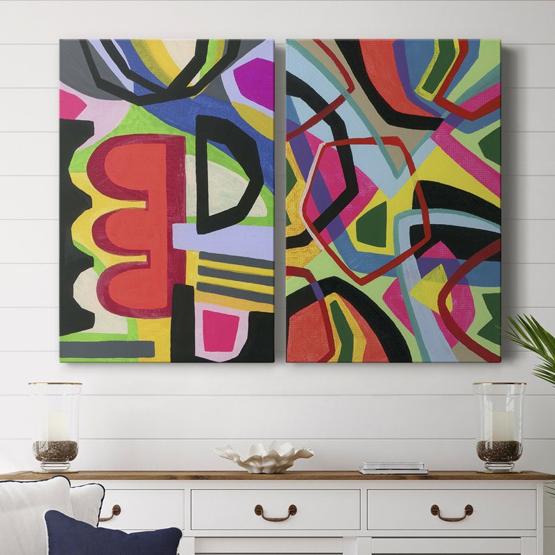 Toile tendue Bold Shape Shift I-Premium Gallery - prête à être accrochée, H 27 po x l 36 po