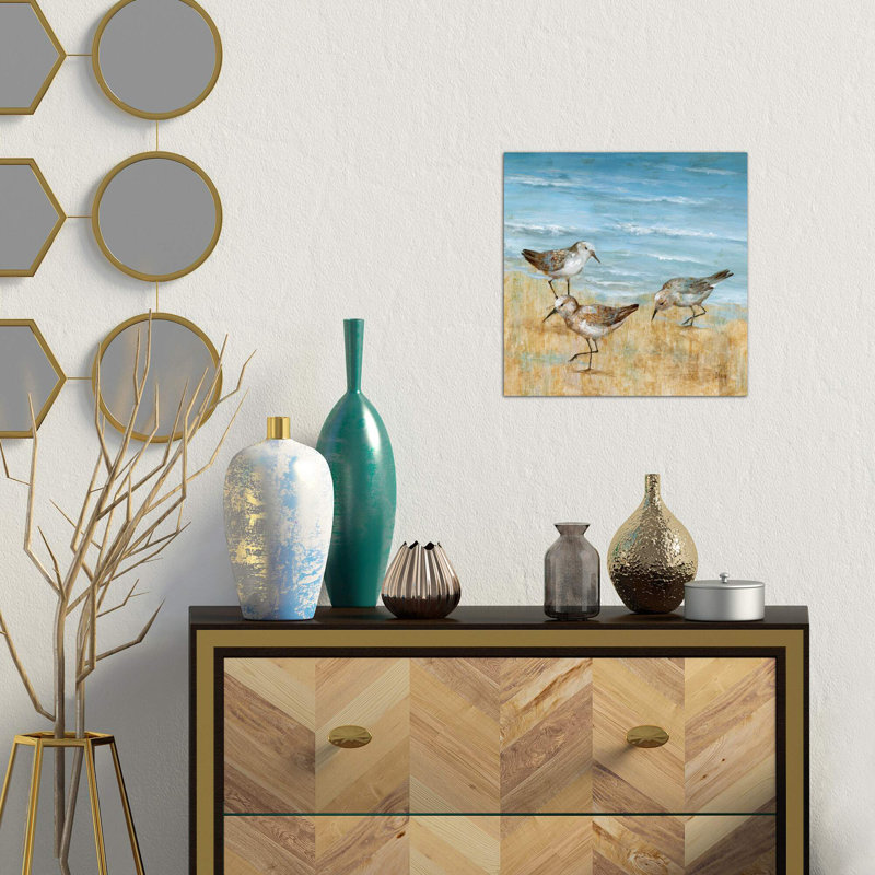 Sandpipers II by Nan - Wrapped Canvas Print, 45.72 cm H x 45.72 cm W x 1.91 cm D