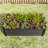 421Ft Black Metal Raised Planter For Plants, Stable Structure, - Rust Coating Rectangle Plants And Flowers, Black, & Long Lasting-932895768-932895769